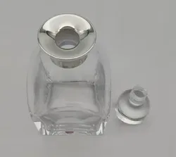 Orrefors Kristallglaskaraffe Whisky Sterlingsilber - Bild 6