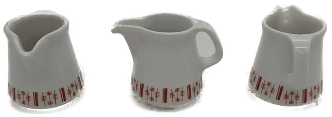 Lilien Porzellan Milchkännchen 3 Stück - Bild 1