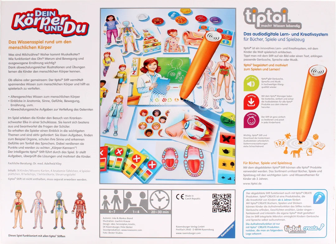 Tiptoi – Dein Körper und Du Ravensburger, Lernsystem – Bild 3