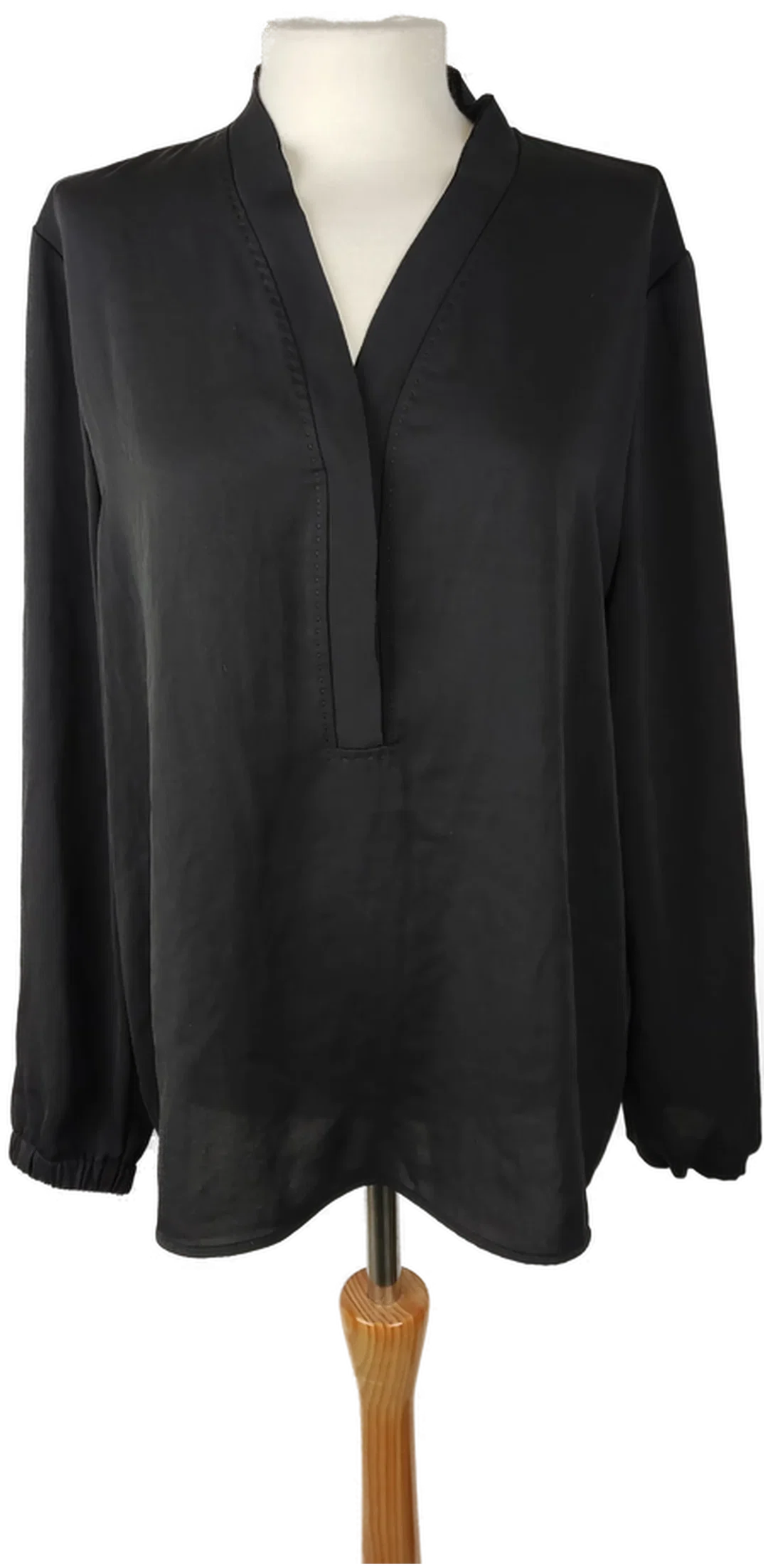 Marc Cain Bluse V-Ausschnitt Unifarben | Wie Neu - Bild 1