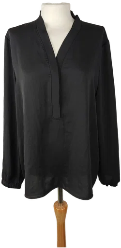 Marc Cain Bluse V-Ausschnitt Unifarben | Wie Neu - Bild 1