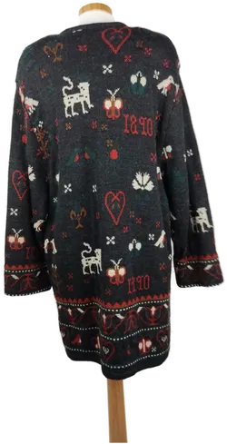 Lodenfrey Damen-Lodenmantel schwarz gemustert - XXL/44 - Bild 2