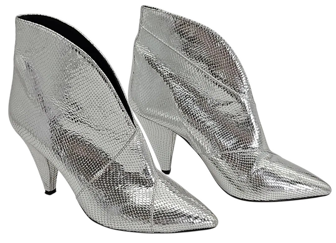 ISABEL MARANT Damen Stiefeletten, silber - Gr. 36 - Bild 4