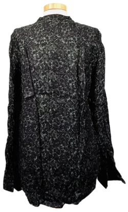 Hugo Boss Damen Bluse schwarz/grün geblümt Gr. 34 - Bild 2