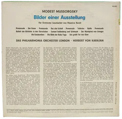 Vinyl LP - Mussorgsky, Ravel, Karajan - Bilder einer Ausstellung  - Bild 2