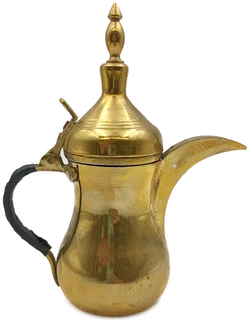 Dallah traditionelle arabische Messing-Teekanne Vintage - Bild 4