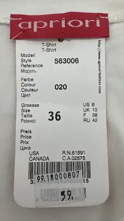 Apriori - Damen Langarmshirt - Gr. 36 - Bild 4