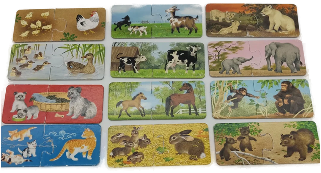 Puzzle "Tiere", bunt, 24tlg. – Bild 1