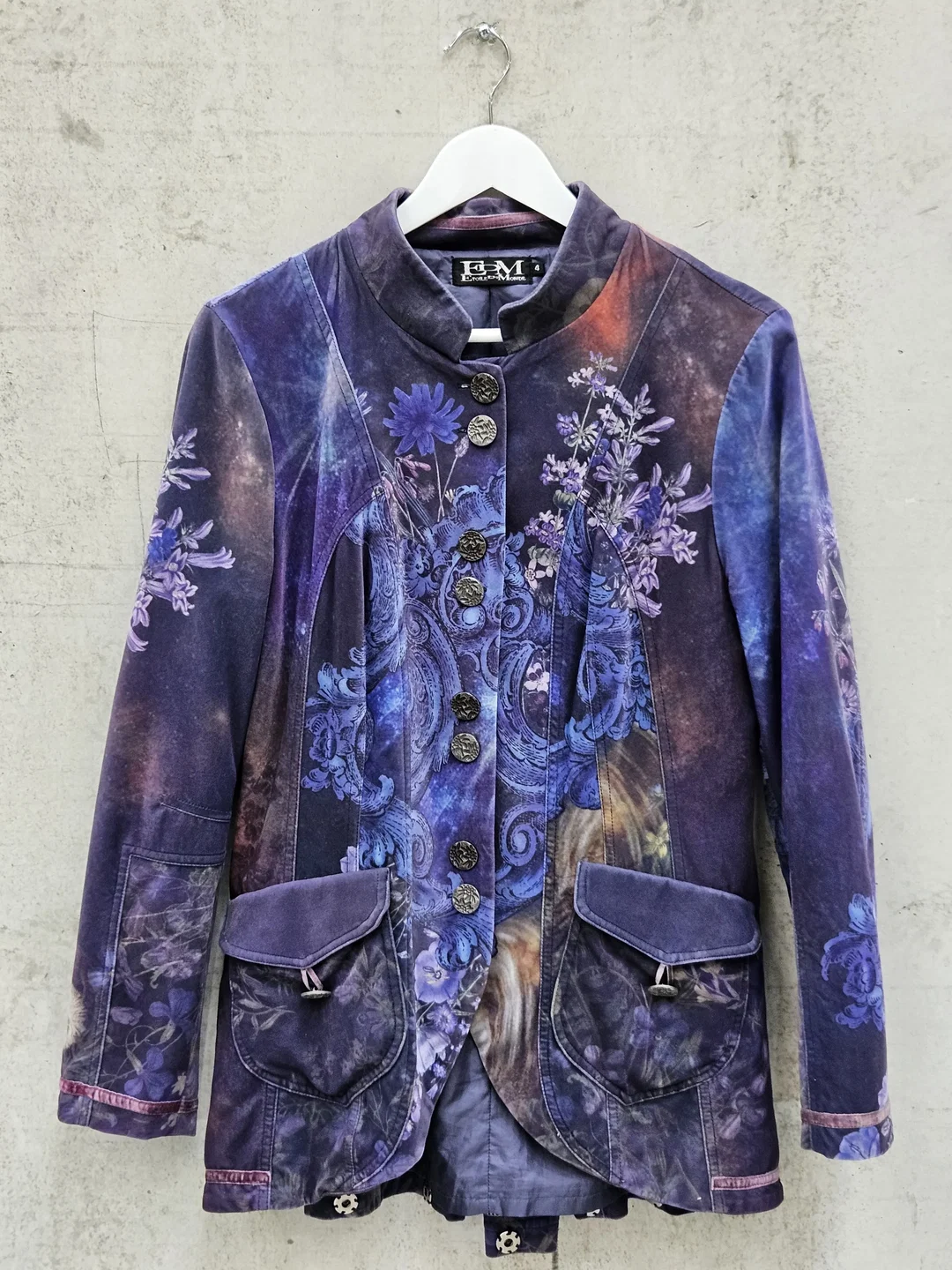 ETOILE DU MONDE Damen Jacke, blau - Gr. S – Bild 4