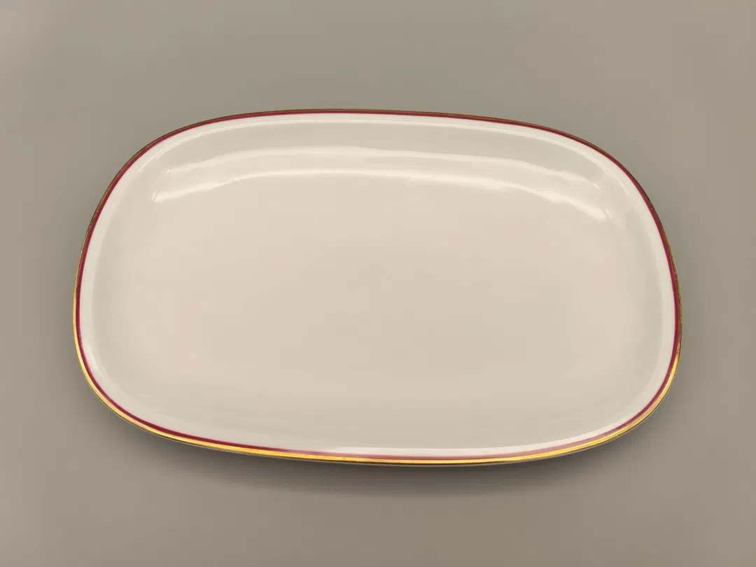 Arzberg Servierplatte Goldrand 35cm lang Weihnachten - Bild 1