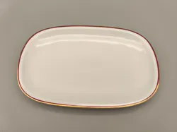 Arzberg Servierplatte Goldrand 35cm lang Weihnachten - Bild 1