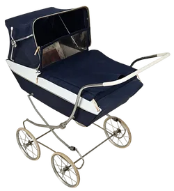 Vintage Puppenwagen aus Holz/Metall - Bild 6