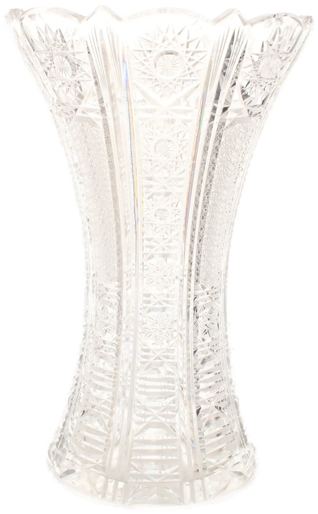 Schwere Bleikristallvase mit Facettenschliff – elegant & massiv – Bild 3