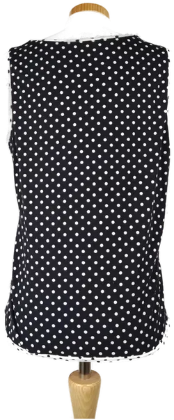 Gerry Weber Damen-Shirt kurzarm schwarz mit weissen Punkten - XL/42 - Bild 2