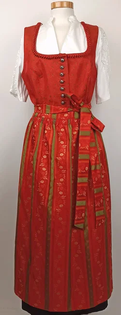 Damendirndl rot/schwarz Gr. XL – Vorschau 1