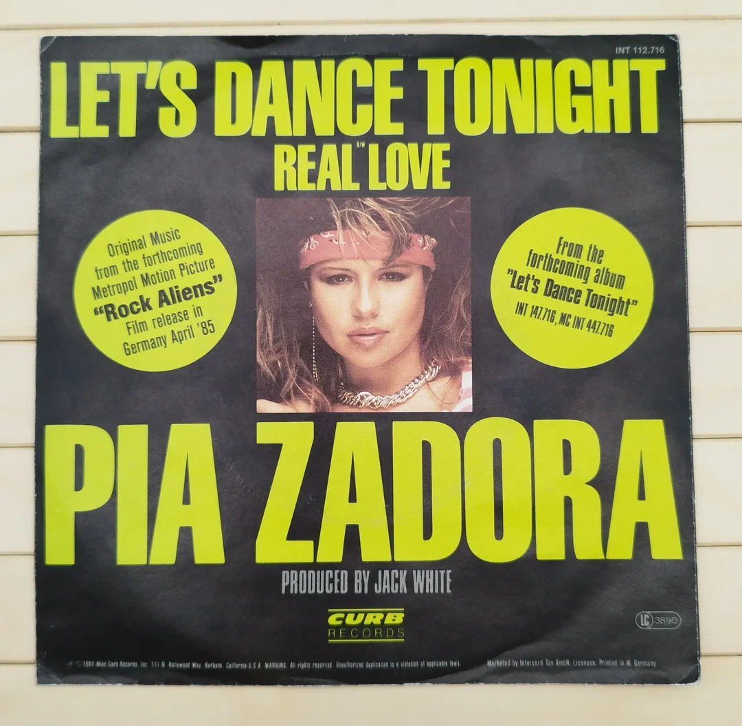 Pia Zadora, Let`s dance tonight, Vinyl Single  – Bild 1
