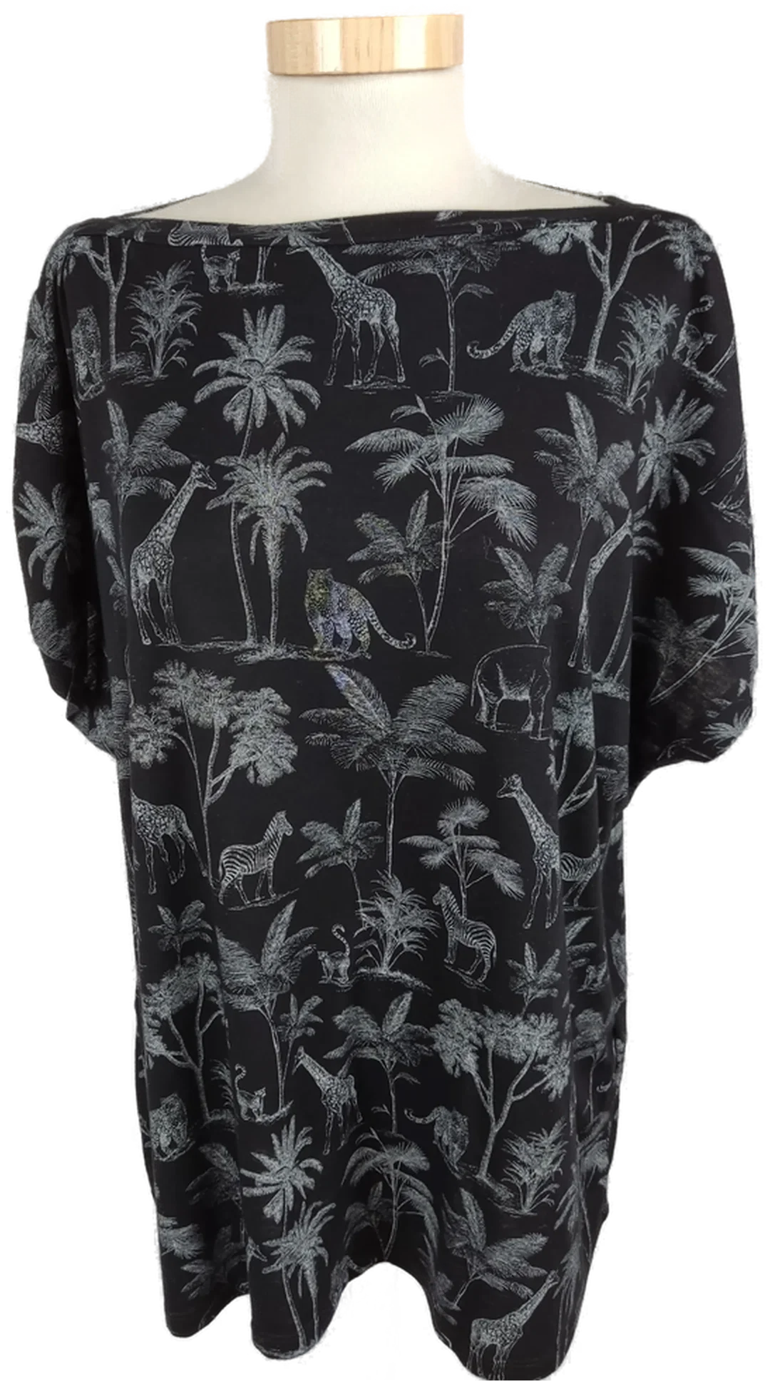 Damen T-Shirt Yessica Schwarz, Größe XL, Bedruckt – Bild 1
