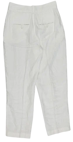 United Colors of Benetton Damen Leinen Hose, weiß - Gr. DE 34 - Bild 2