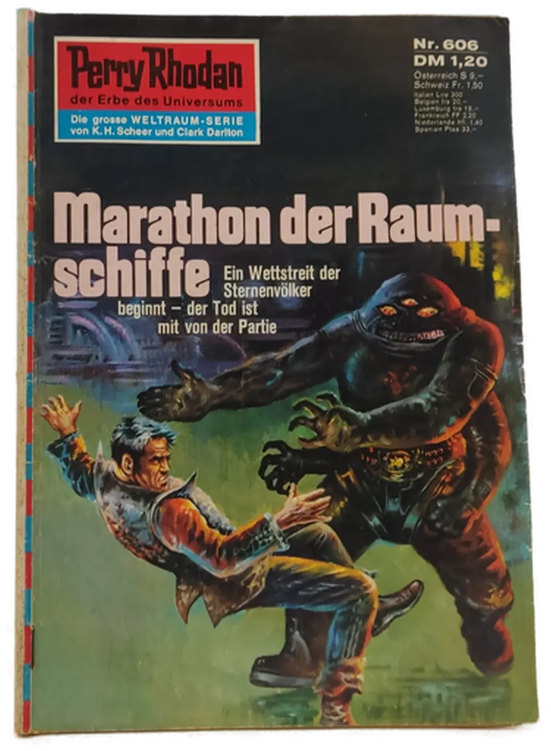  Romanheft Perry Rhodan Marathon der Raum-schiffe Erstauflage Nr.606 - Bild 1