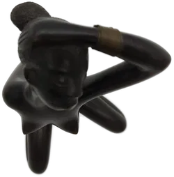 Anzengruber Leopold Kunst-Skulptur African Woman 1950s Austria  - Bild 8