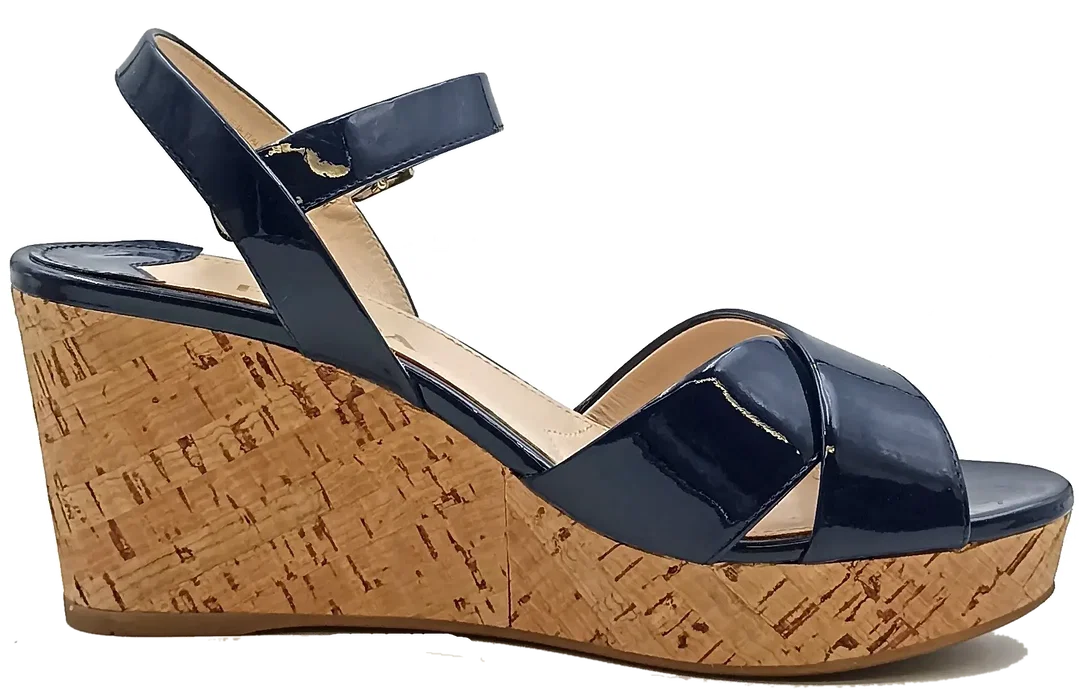 Prada Damenwedges dunkelblau Gr. 38 – Bild 7
