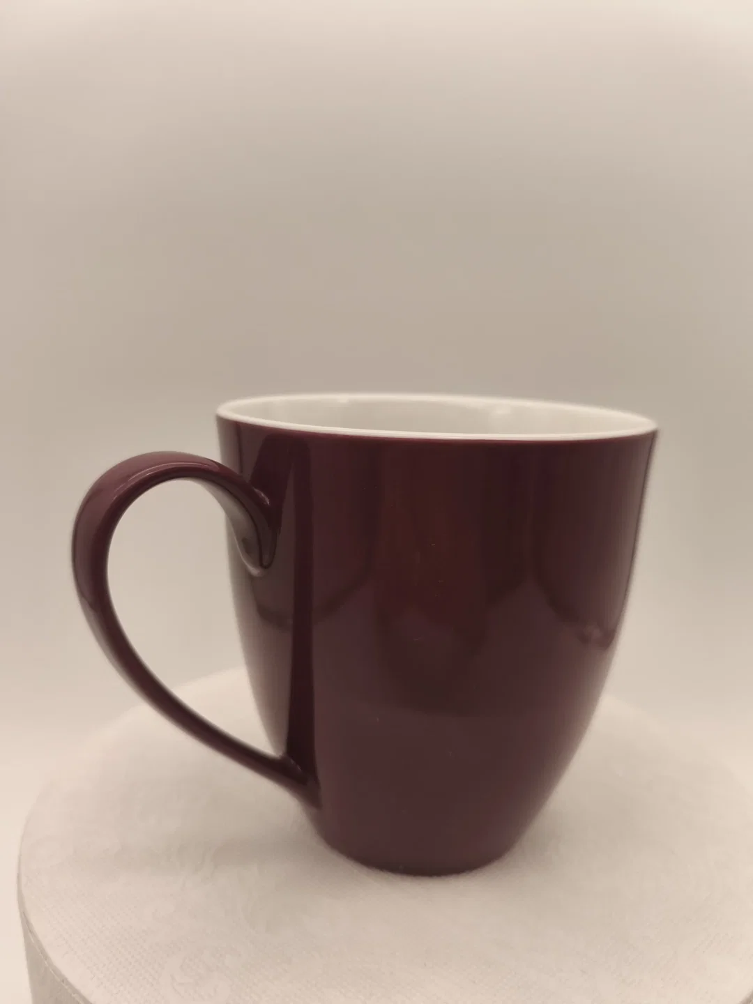 2 große Kaffeehäferl, aubergine, TCM - Bild 1