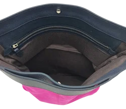 Max V. Koenig Damen Lederhandtasche/Clutch, pink - Höhe ca. 35 cm  - Bild 3