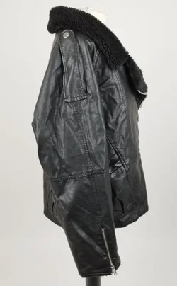 EDC Kunstpelz Jacke - Gr. S / 100% Viskose, Futter 100% Polyester - Bild 2