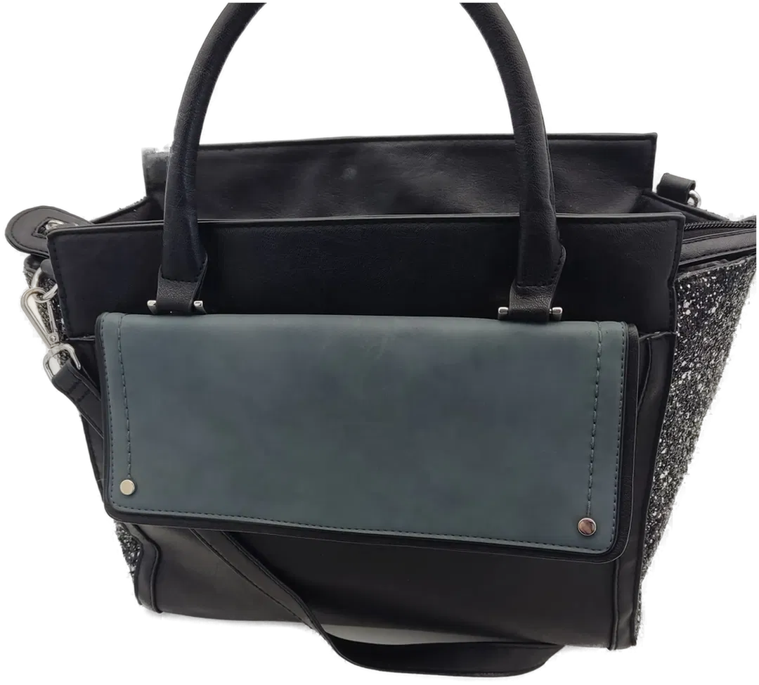 Catwalk Damen Handtasche - schwarz mit Glitzer  - Bild 1