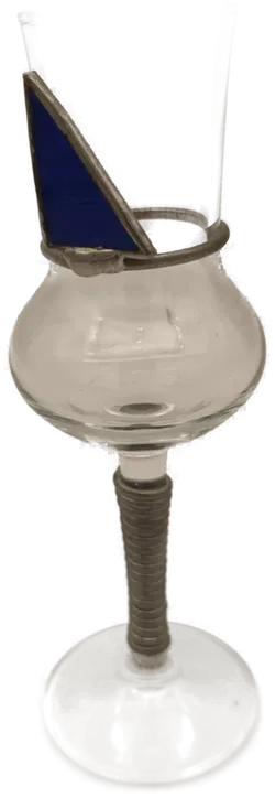 Kelchförmige Schnaps/Likörgläser Kunsthandwerk Blau - Bild 2