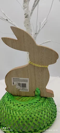 Holz-Osterhase Deko | Ohne Baum & Korb   - Bild 2