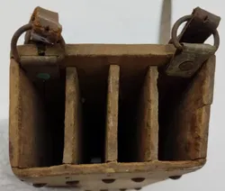 altes Metzgermesser mit Holzköcher - Bild 3