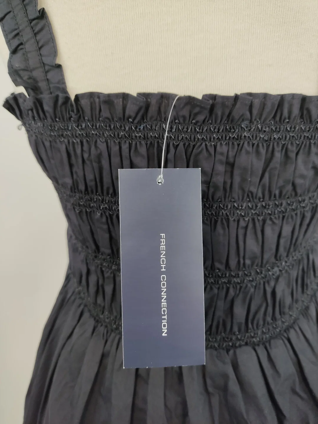 French Connection Damen Baumwollkleid schwarz - L / 40 – Bild 4