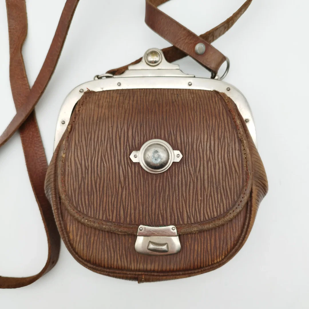 Vintage Schaffnertasche Leder | Einmaliges Unikat – Bild 2