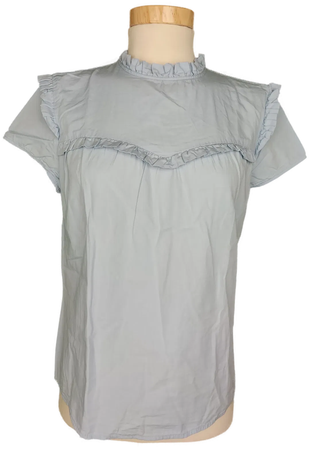 Only Damen Kurzarm Bluse hellblau - S/36 - Bild 1