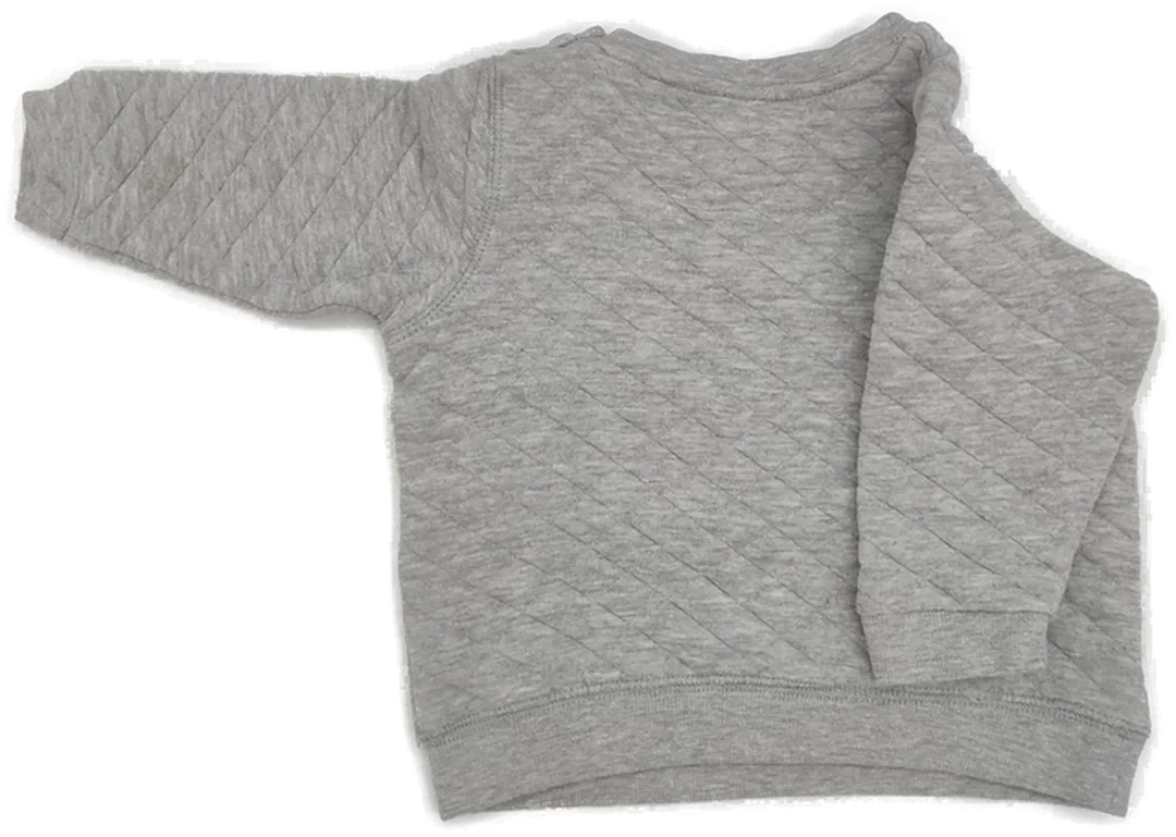 H&M Babyclub Langarm Sweater in Hellgrau - Größe 86 – Bild 2
