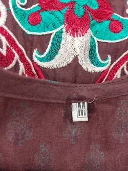 Damen Midikleid Sonstige Baumwolle Gr. M | Einmaliges Unikat - Bild 4