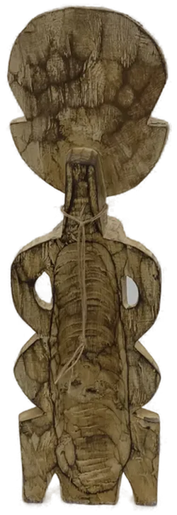 Holzstatue mit Metallbeschläge Höhe ca 63cm aus Afrika - Bild 5