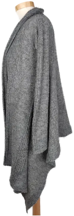 Benetton Damen Longjacke grau melè - S/36 - Bild 3