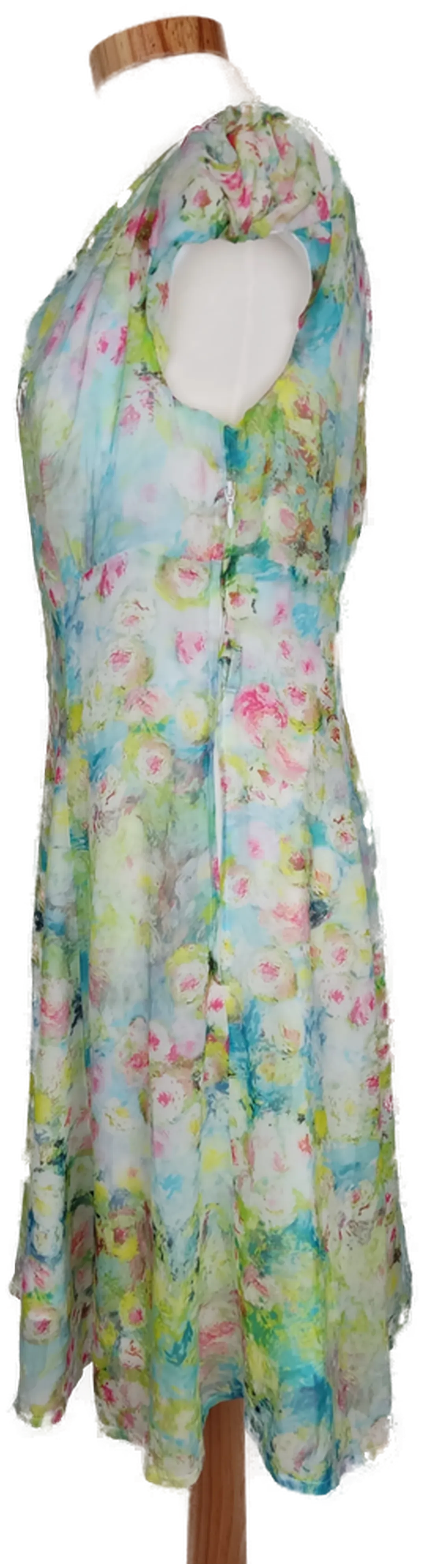 Orsay Damen Kleid grün/blau/rosa geblümt - S/36 – Bild 3