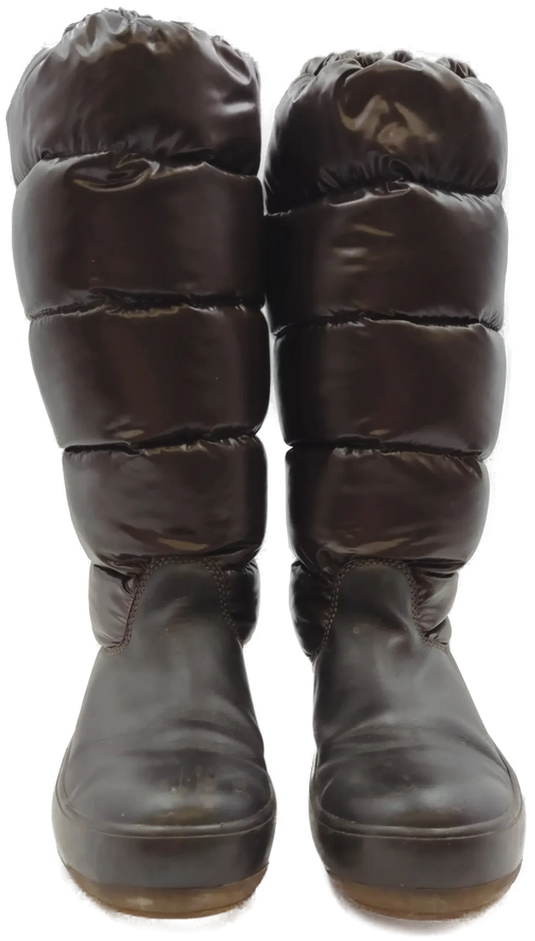 Moncler Damendaunenstiefel braun Gr. 39 – Bild 2