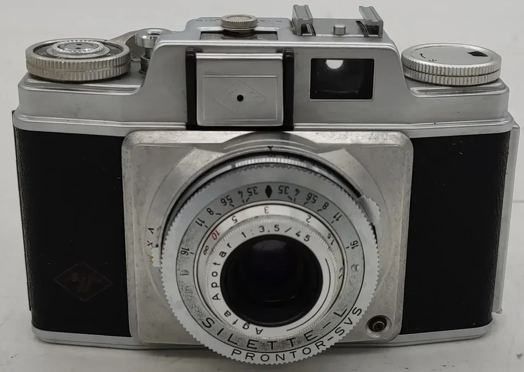 Vintage AGFA SILETTE L PRONTOR SYS  Kleinbildkamera aus den 1950ern – Bild 3