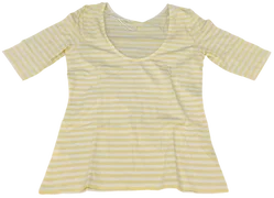 United Colors of Benetton Kindershirt gelb/weiß Gr. M - Bild 1