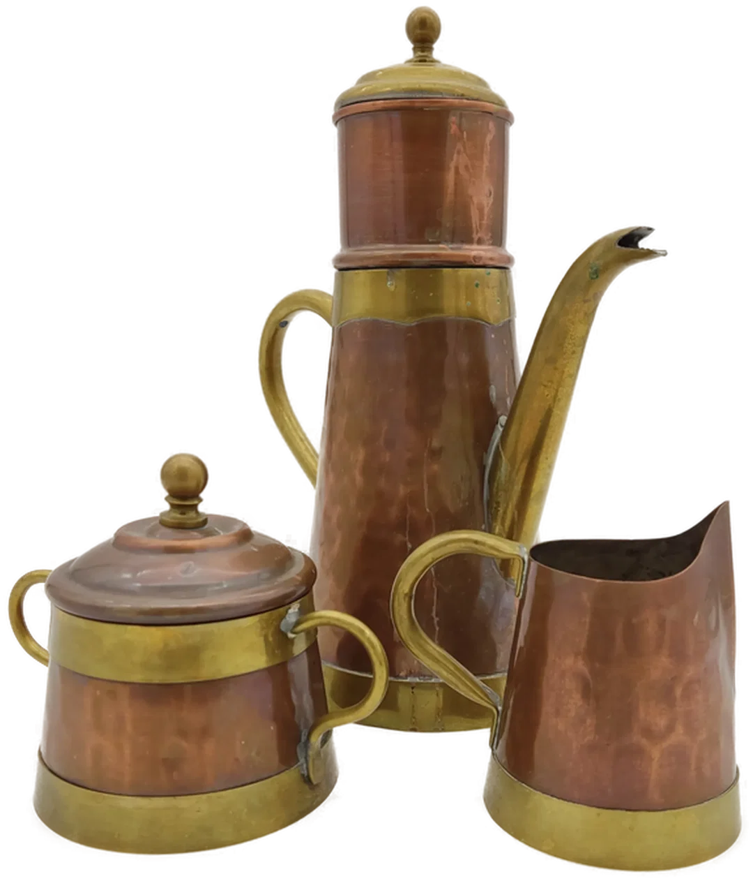 Kupfer Teeset 3-teilig – Bild 5