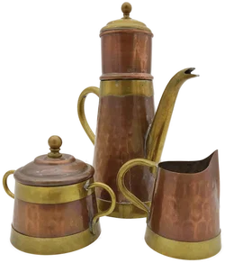 Kupfer Teeset 3-teilig - Bild 5