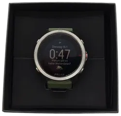 Polar Grit X Smartwatch Outdoor Multisport GPS Größe: M-L  grün/silber - Bild 2