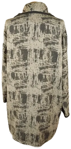 Asos Offener Damenmantel  grau gemustert - XS/34 - Bild 2