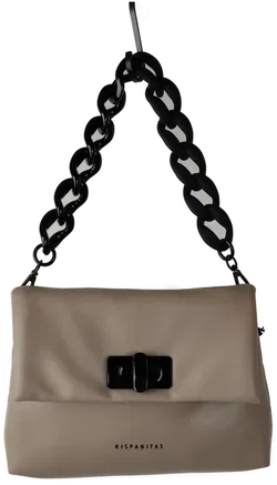Hispanitas Damen Tasche aus Kunstleder – Neu mit Etikett, Unifarben, Taube - Bild 6