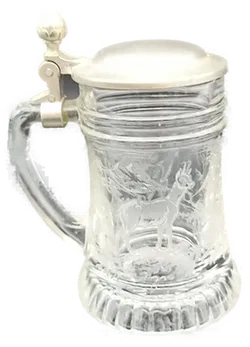 Original BMF Schnapskrügerl mit Zinndeckel - Bild 3