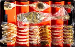 15-teiliges Kaffeebesteck-Set vergoldet - Bild 4